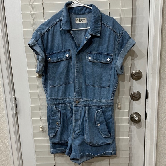 We The Free Pants - Free People "We the Free" Denim Short Jumper Size M